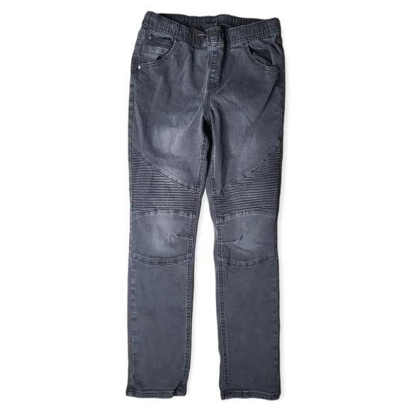 art class Boys Super Skinny Pull On Moto Jeans - Black - size 14